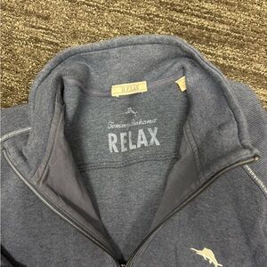 Tommy Bahama Men's Zip-Up Gray Sweater